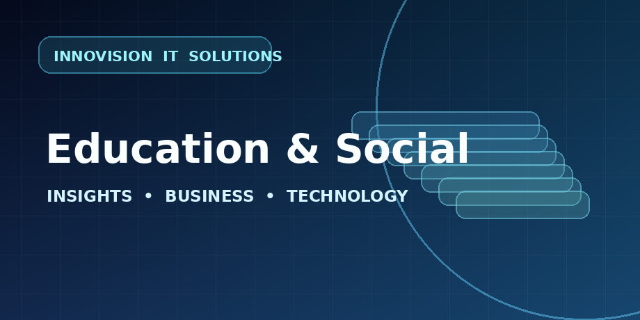 Education & Social technology graphic